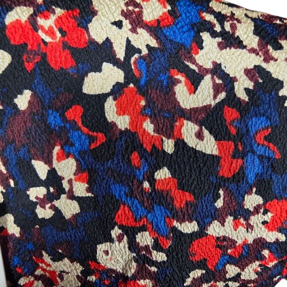 Tracy Reese Silk Multicolor Dress With Bell Sleeves Size 8 - Picture 5 of 13